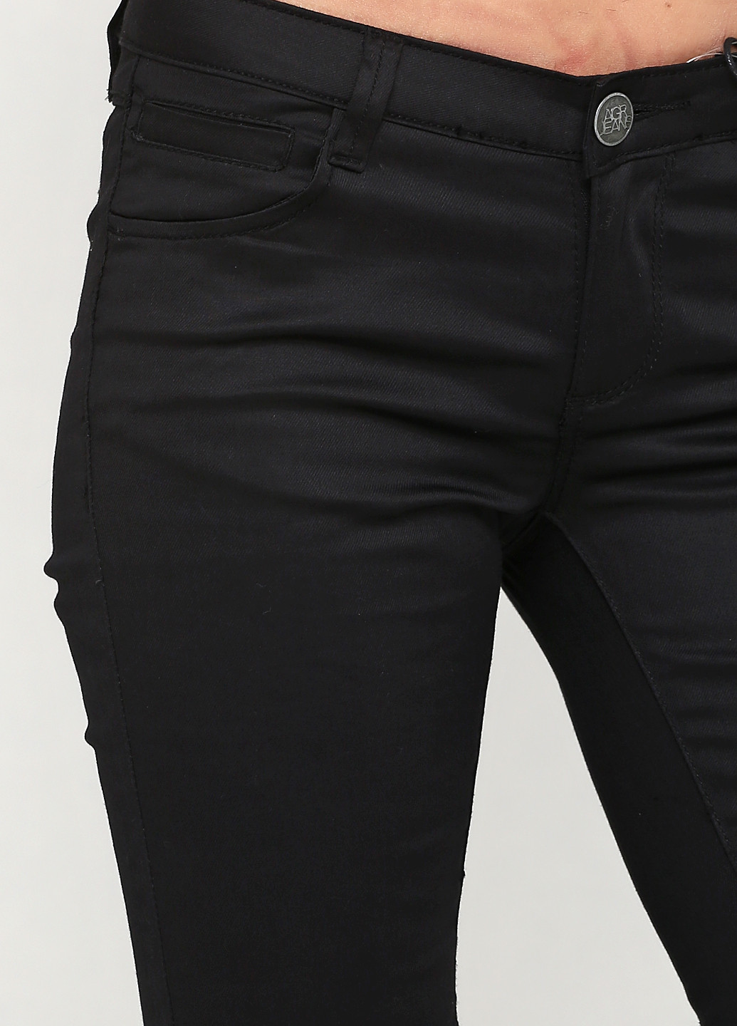 Черные кэжуал демисезонные зауженные брюки Aggresive
