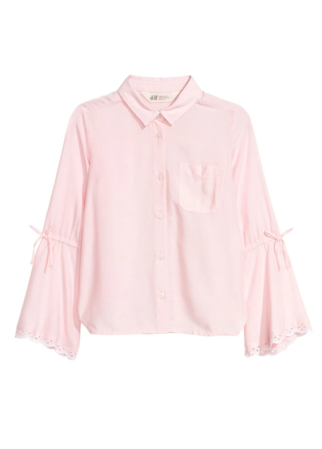 Розовая блузка H&M демисезонная