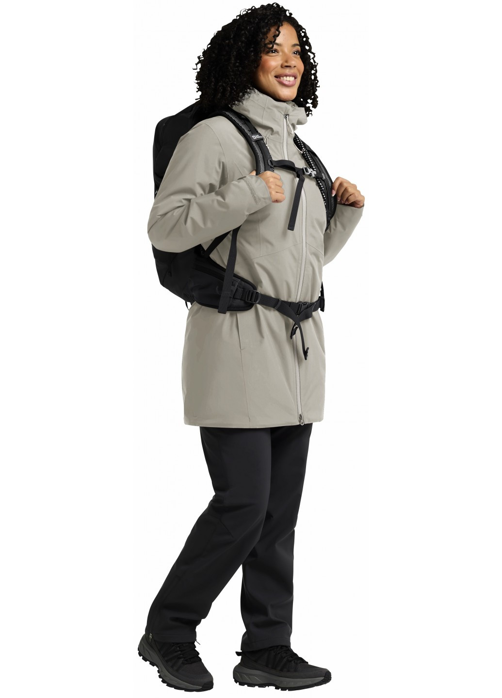 Бежева демісезонна куртка Jack Wolfskin 1115681_A0056