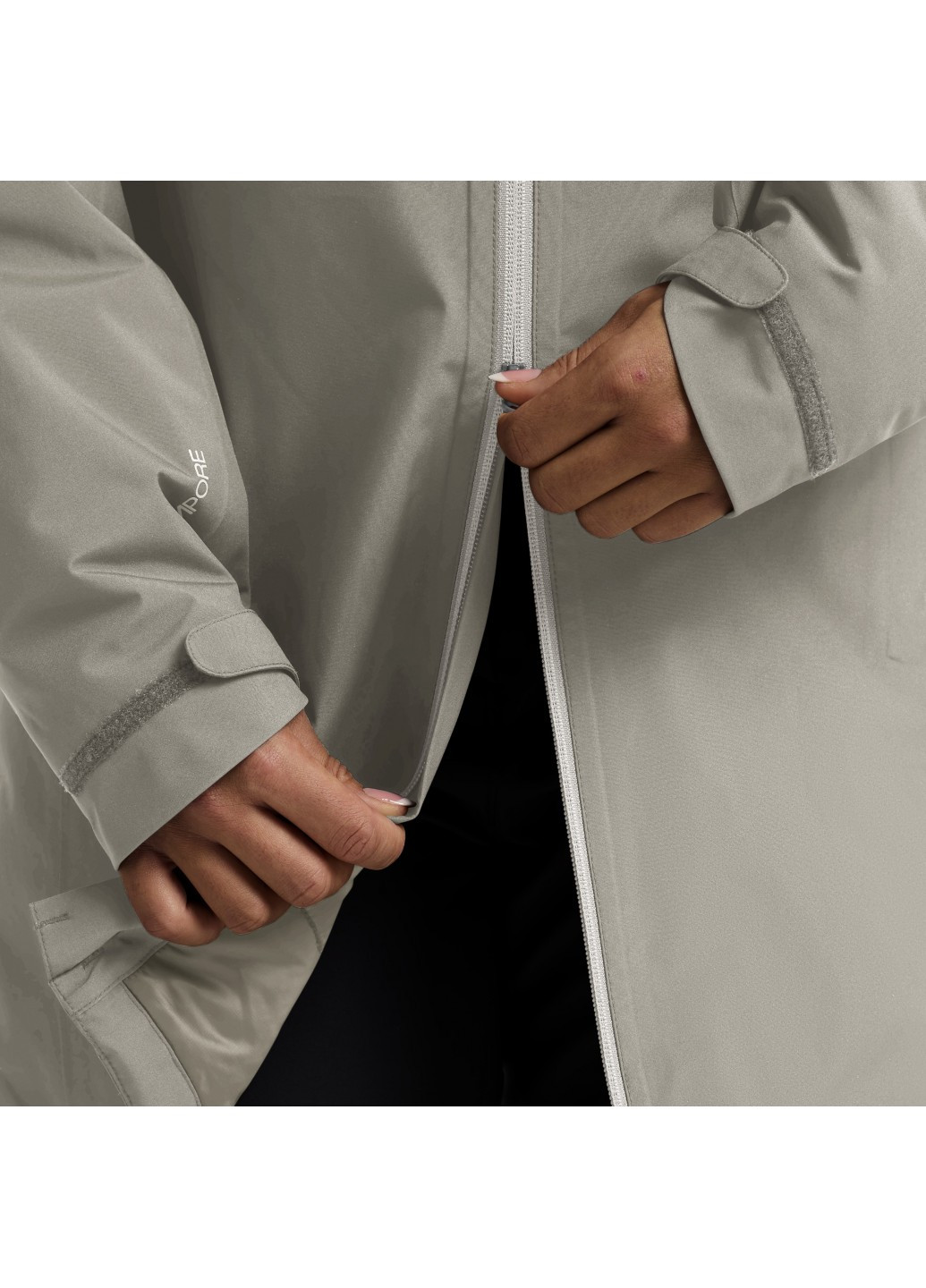 Бежева демісезонна куртка Jack Wolfskin 1115681_A0056