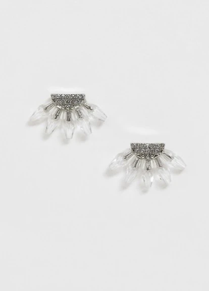 Серьги DESIGN S10 серебристые Asos (228702182)