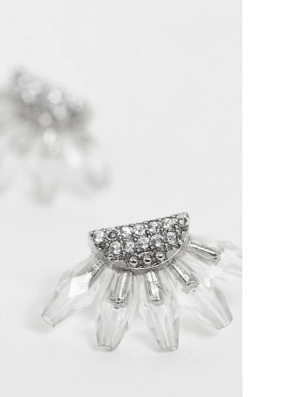 Серьги DESIGN S10 серебристые Asos (228702182)