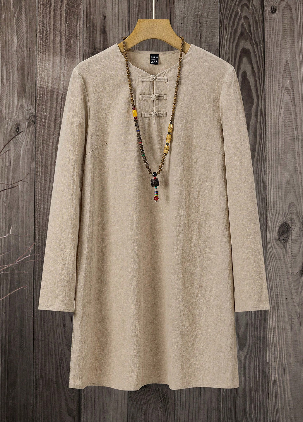 Бежева кежуал сукня а-силует SHEIN однотонна