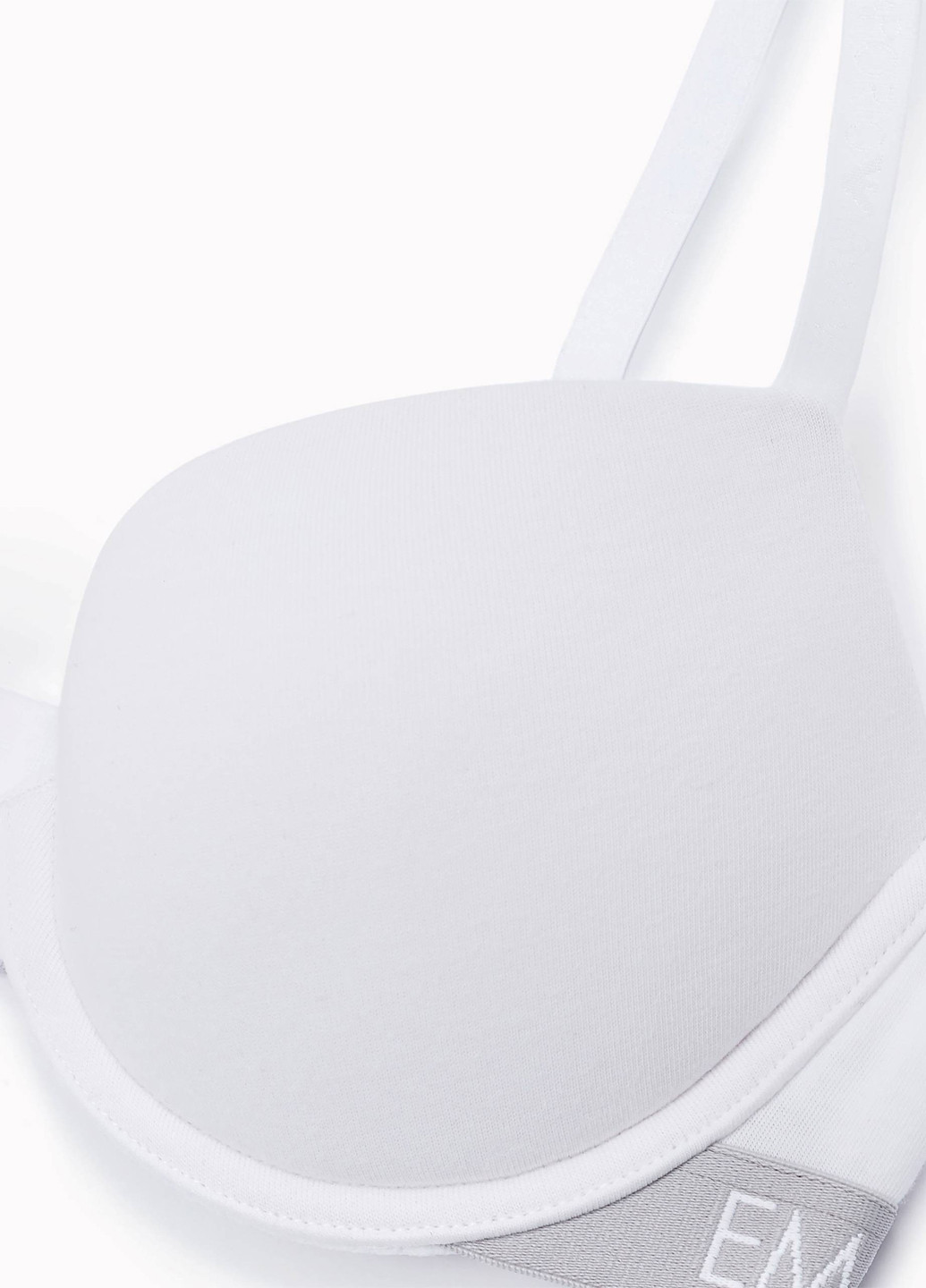 Белый бюстгальтер Emporio Armani с косточками полиамид