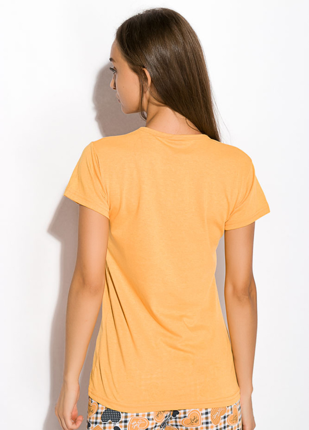 Желтая всесезон пижама (футболка, брюки) Time of Style