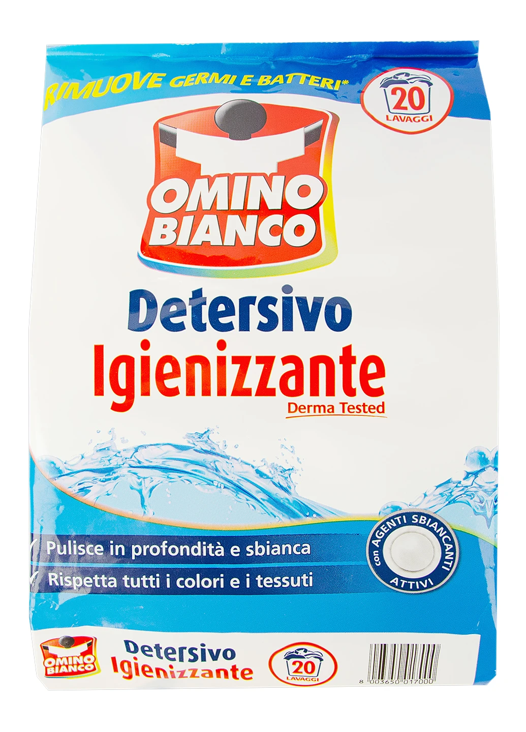 Порошок для стирки Detersivo + Igienizzante (20 стирок) OMINO BIANCO (214321479)