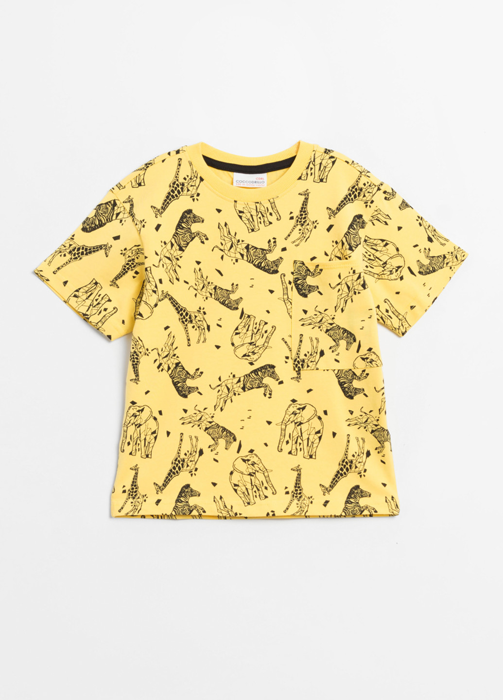 Желтая летняя футболка Coccodrillo
