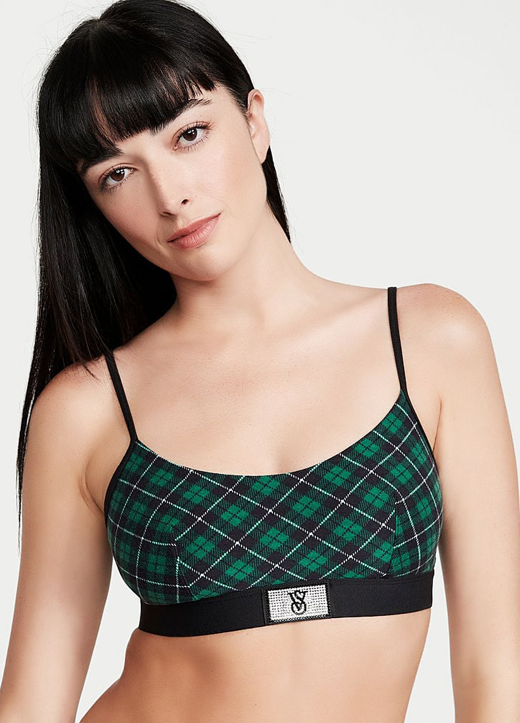 Зеленый демисезонный комплект (бюстгальтер, трусики) Victoria's Secret