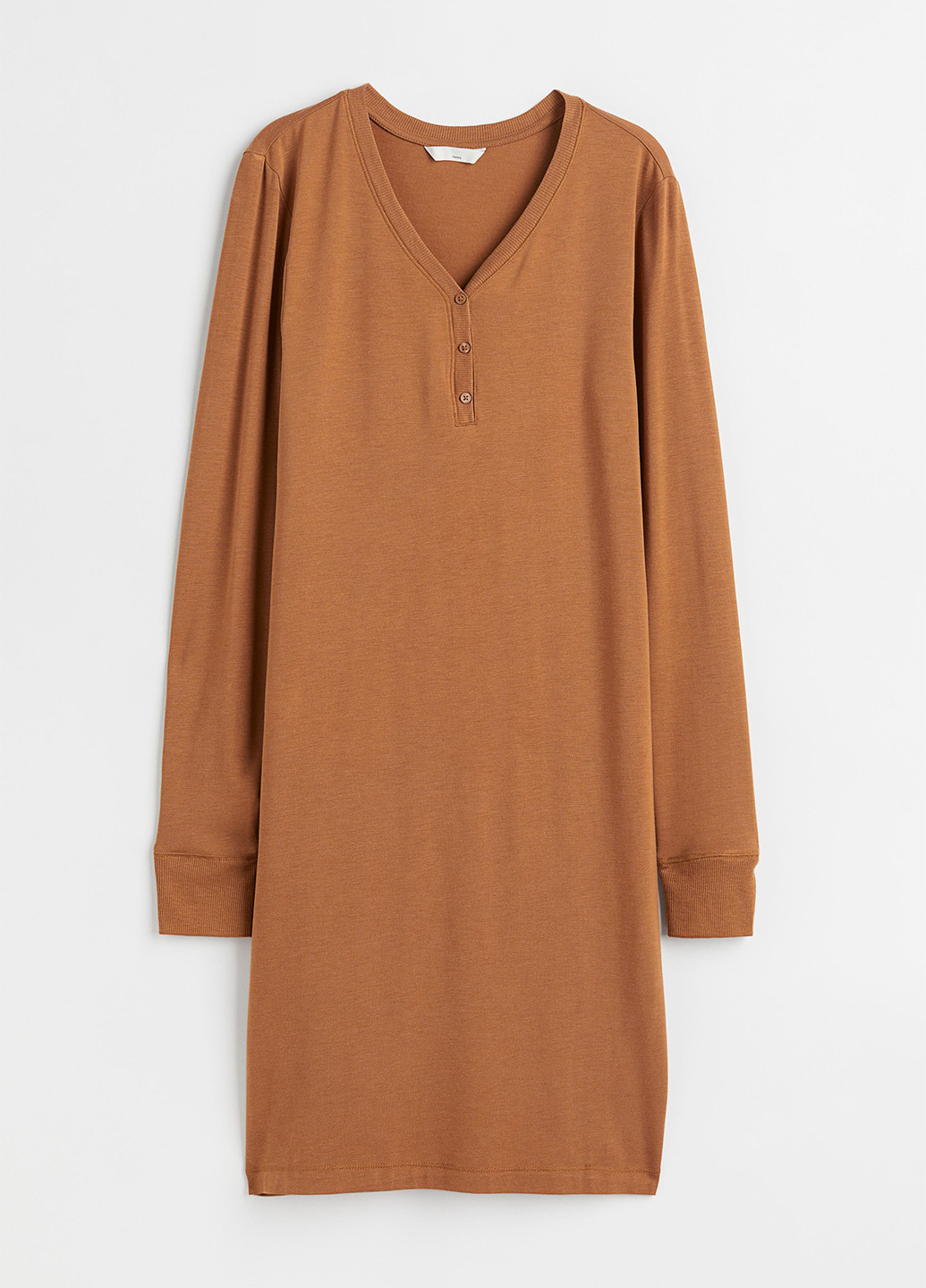 Светло-коричневое кэжуал платье для беременных H&M однотонное