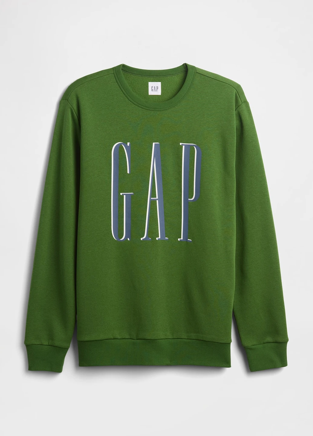 Зеленый свитшот Gap логотип без декора (372983251)