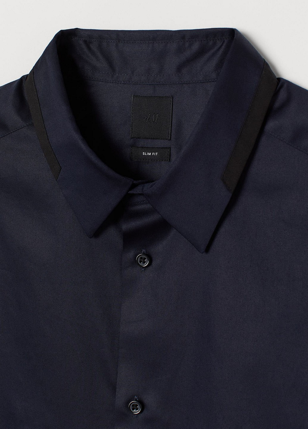Темно-синяя рубашка H&M