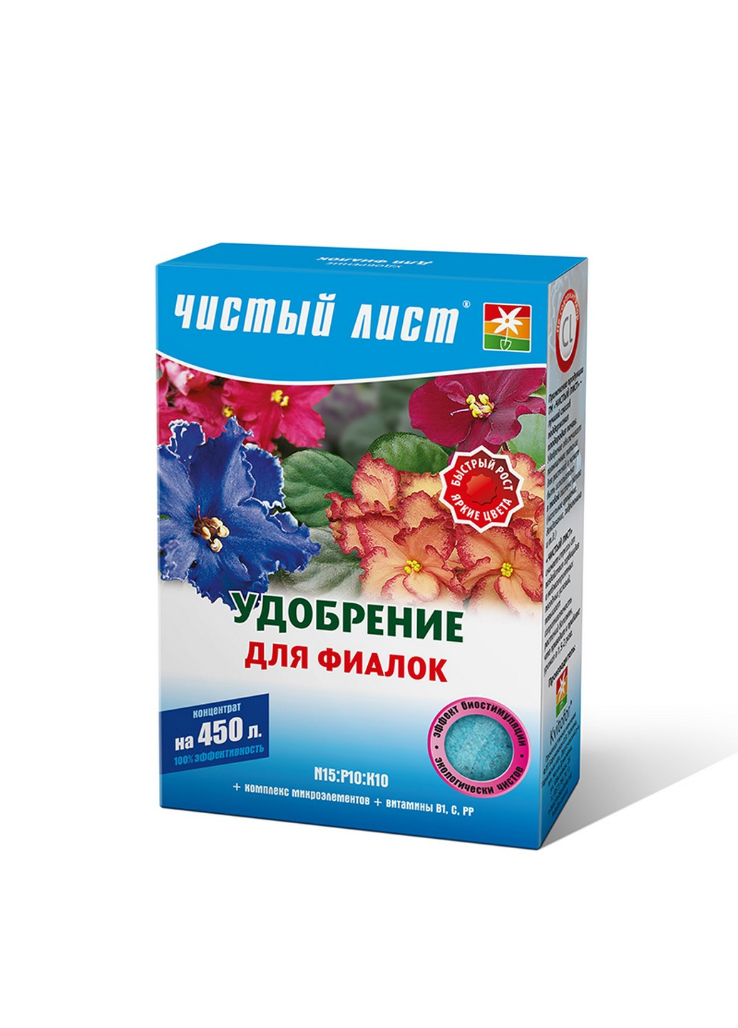 Удобрение для фиалок 300 г Чистый Лист (215327155)