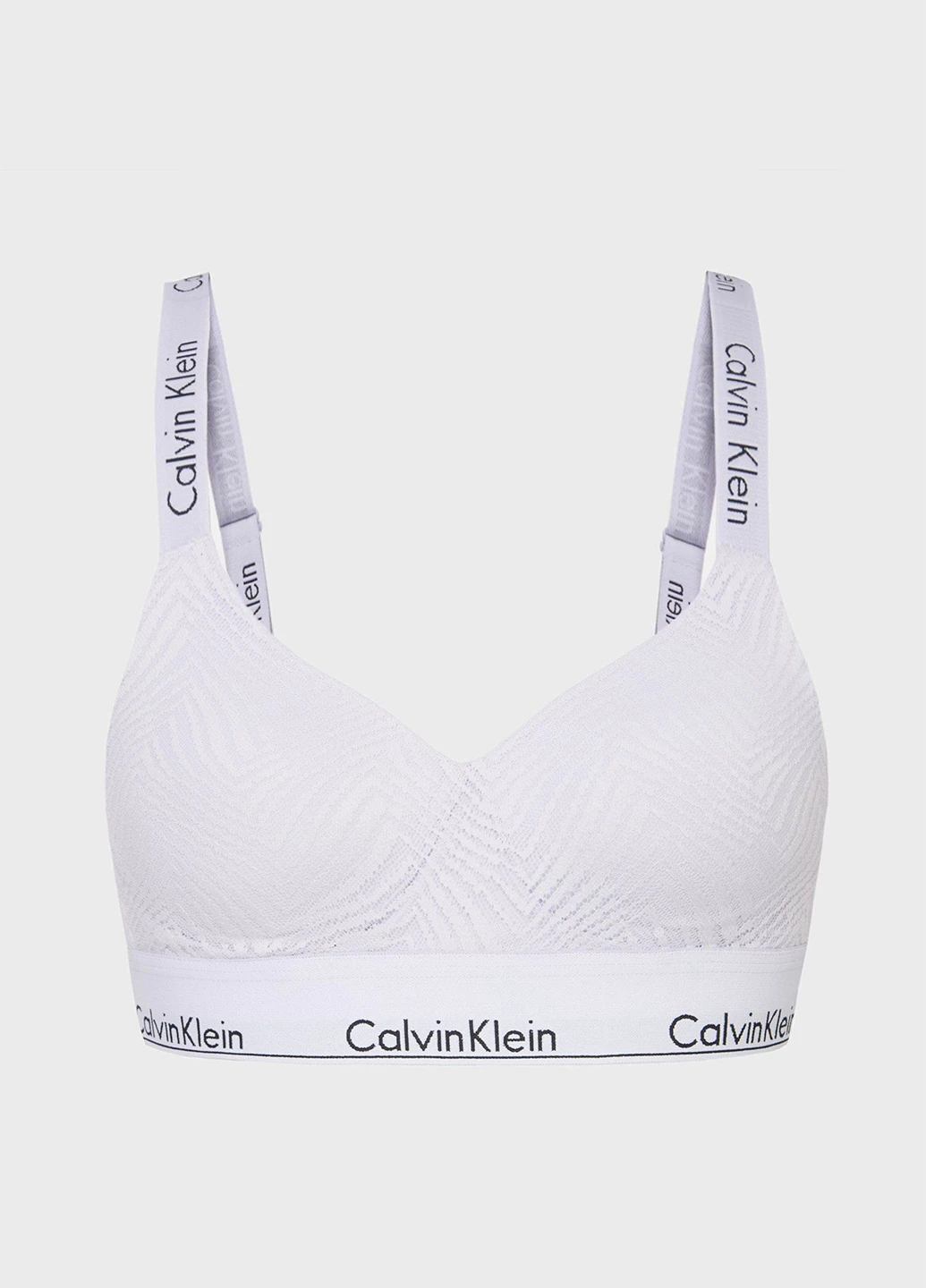 Бузковий топ бюстгальтер Calvin Klein з кісточками поліамід