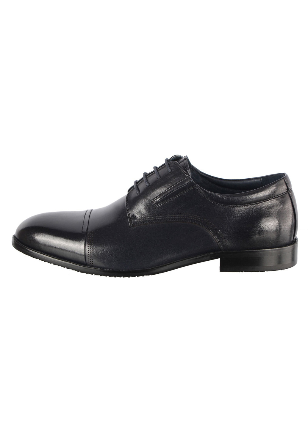 Черные мужские классические туфли 196352 Cosottinni на шнурках