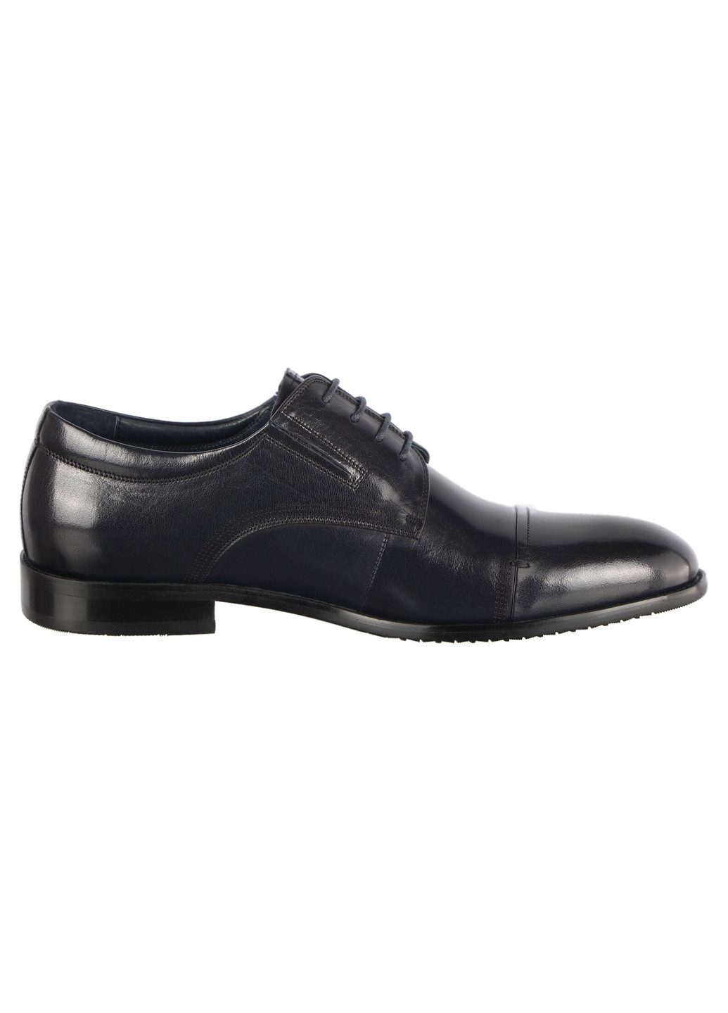 Черные мужские классические туфли 196352 Cosottinni на шнурках