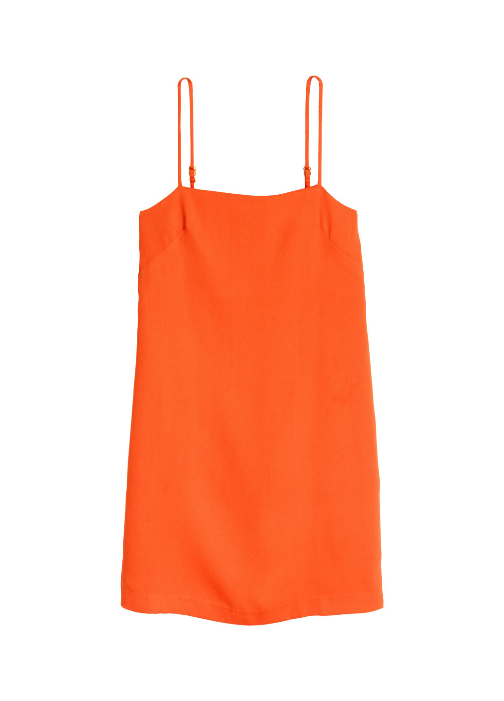 Помаранчева кежуал плаття, сукня сукня-комбінація H&M однотонна