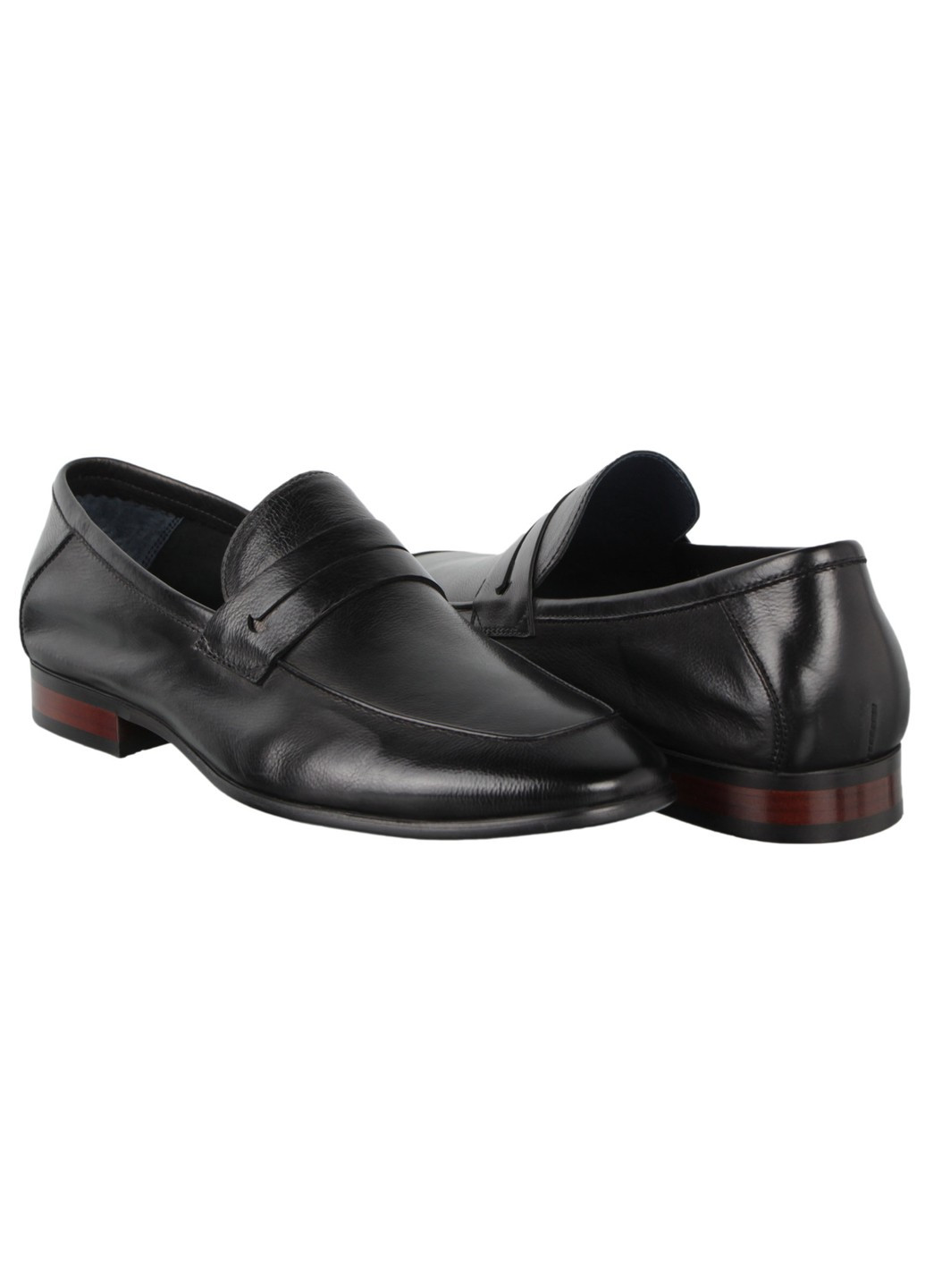 Черные мужские туфли классические 198302 Buts без шнурков