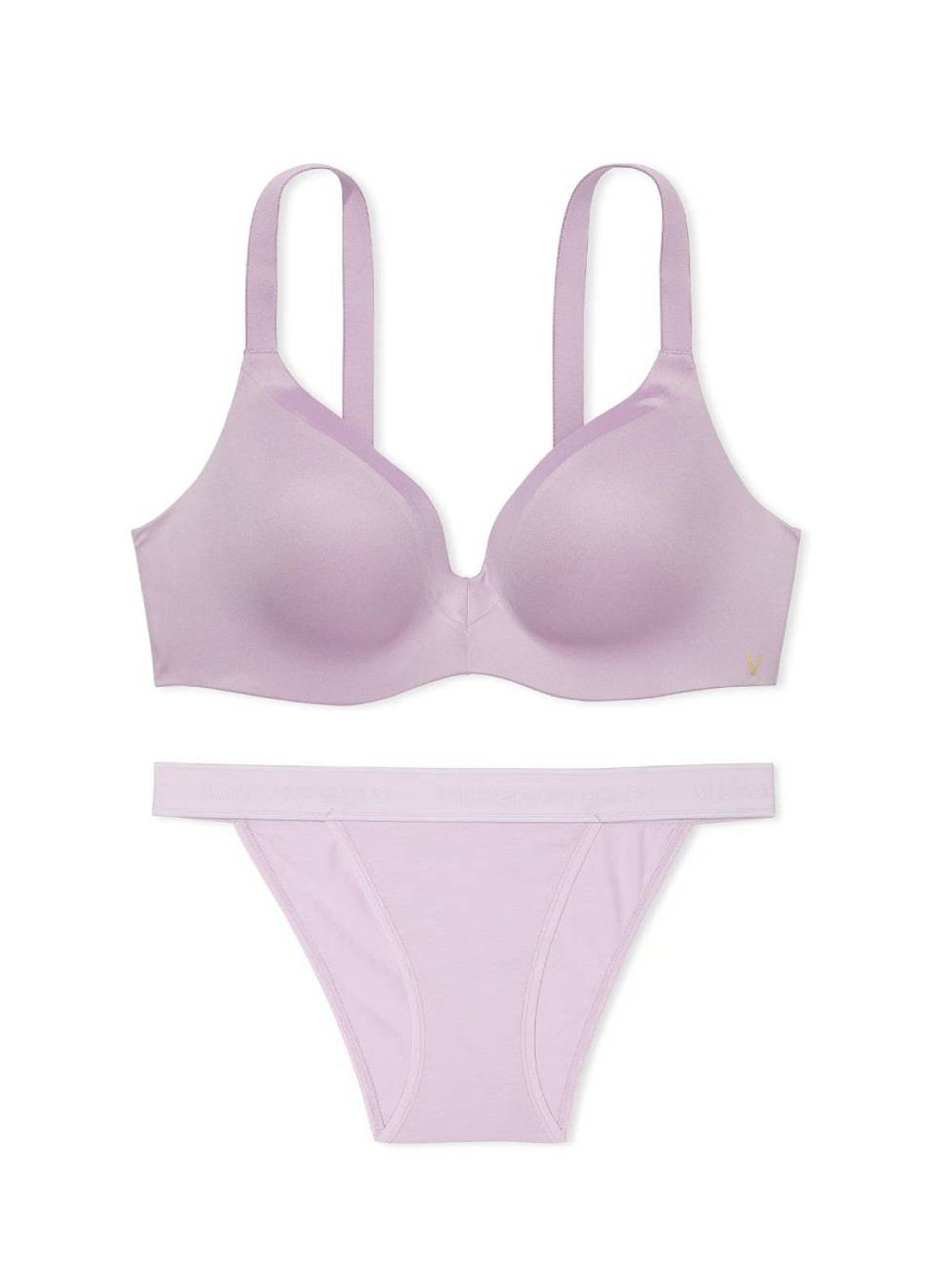 Бузковий демісезонний комплект ( бюстгальтер, трусики) Victoria's Secret