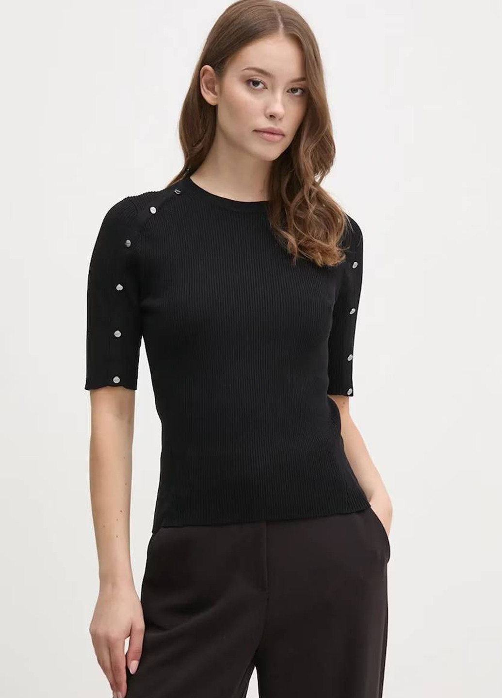 Черный демисезонный джемпер джемпер DKNY