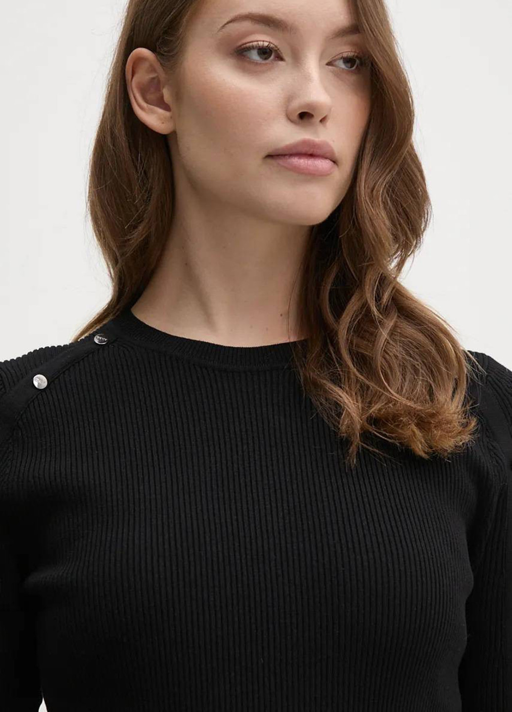 Черный демисезонный джемпер джемпер DKNY