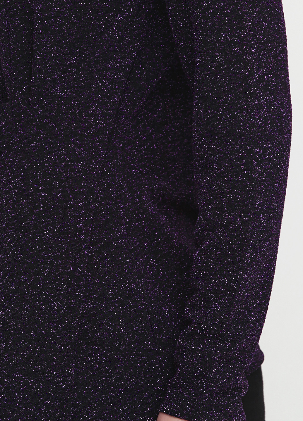 Туніка Imitz з довгим рукавом меланж фіолетова кежуал