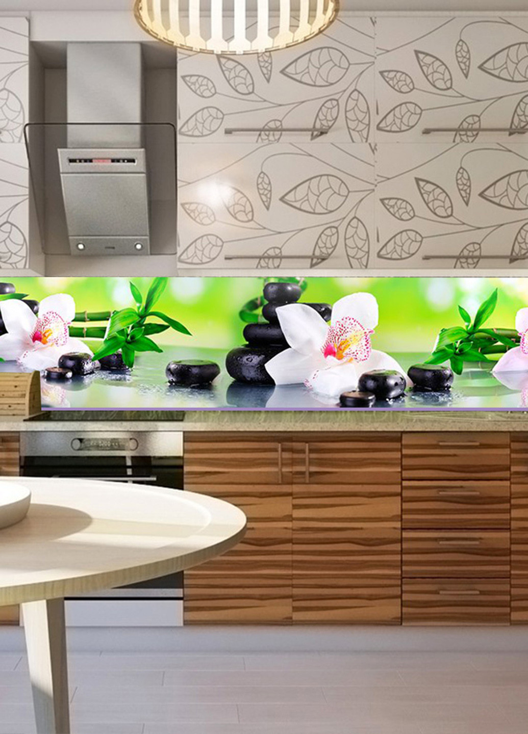 Кухонный фартук Орхидея и бамбук, 650х2500 мм Zatarga (142262063)