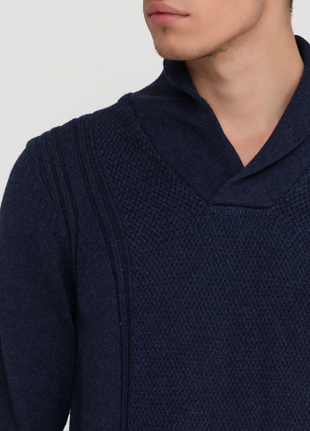Темно-синий зимний пуловер пуловер Inextenso