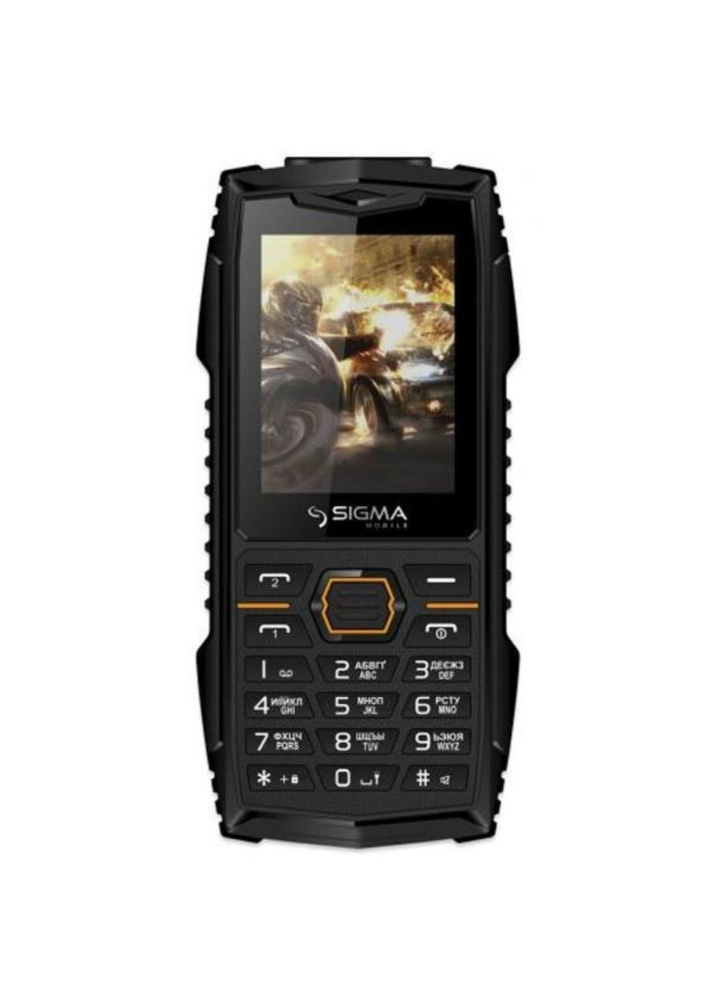 Мобільний телефон (4827798374917) Sigma x-treme az68 black orange (253507590)