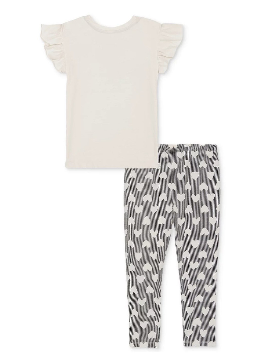 Молочный летний комплект (футболка, леггинсы) Calvin Klein