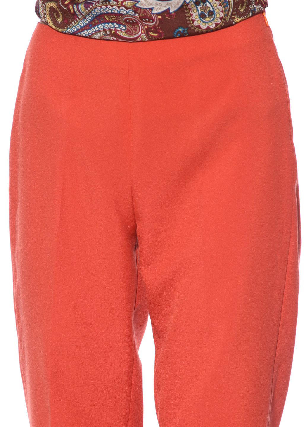 Оранжевые кэжуал летние прямые брюки Absolute Woman