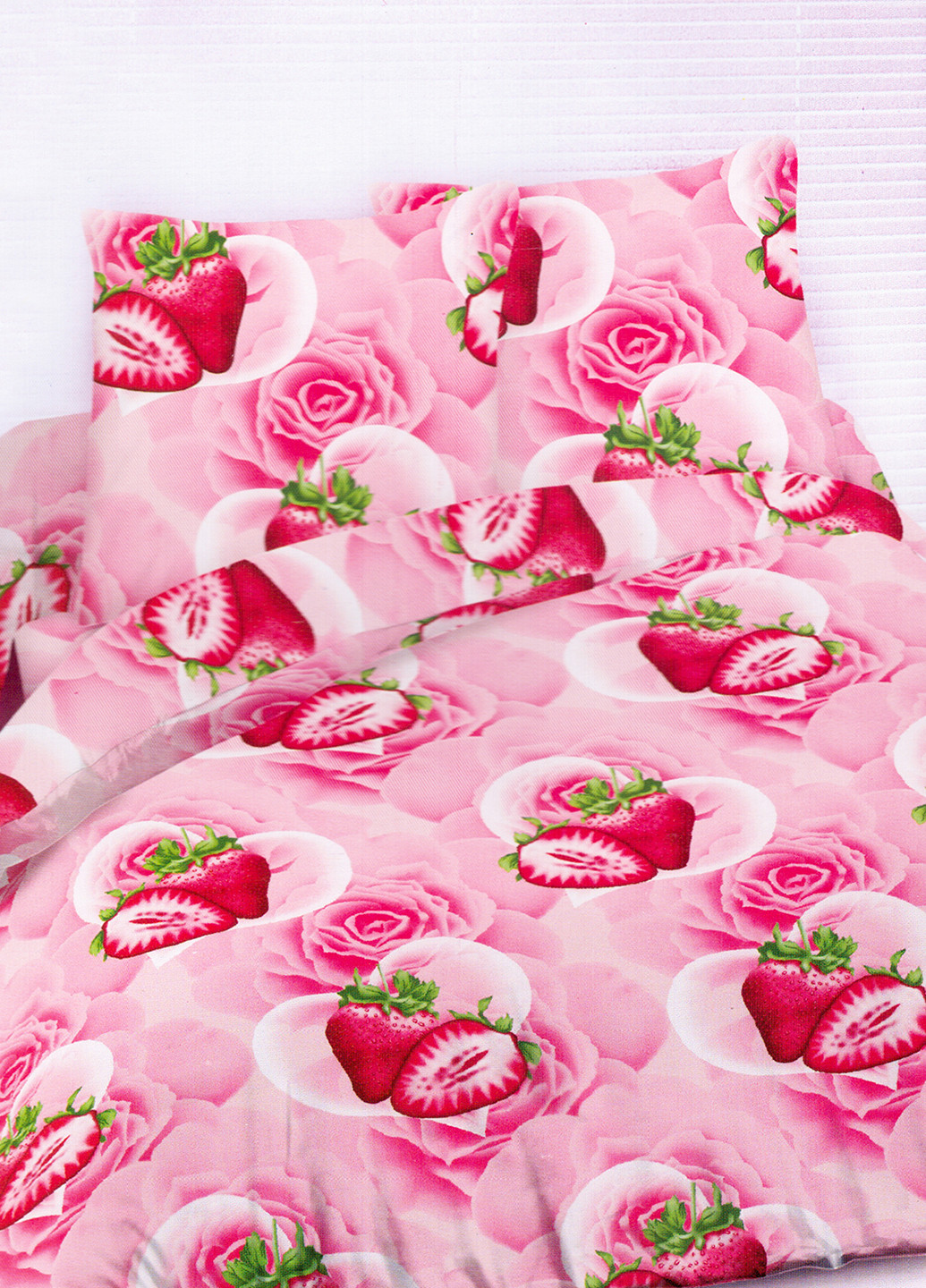 КПБ (двуспальный) Leleka-Textile рисунок розовое