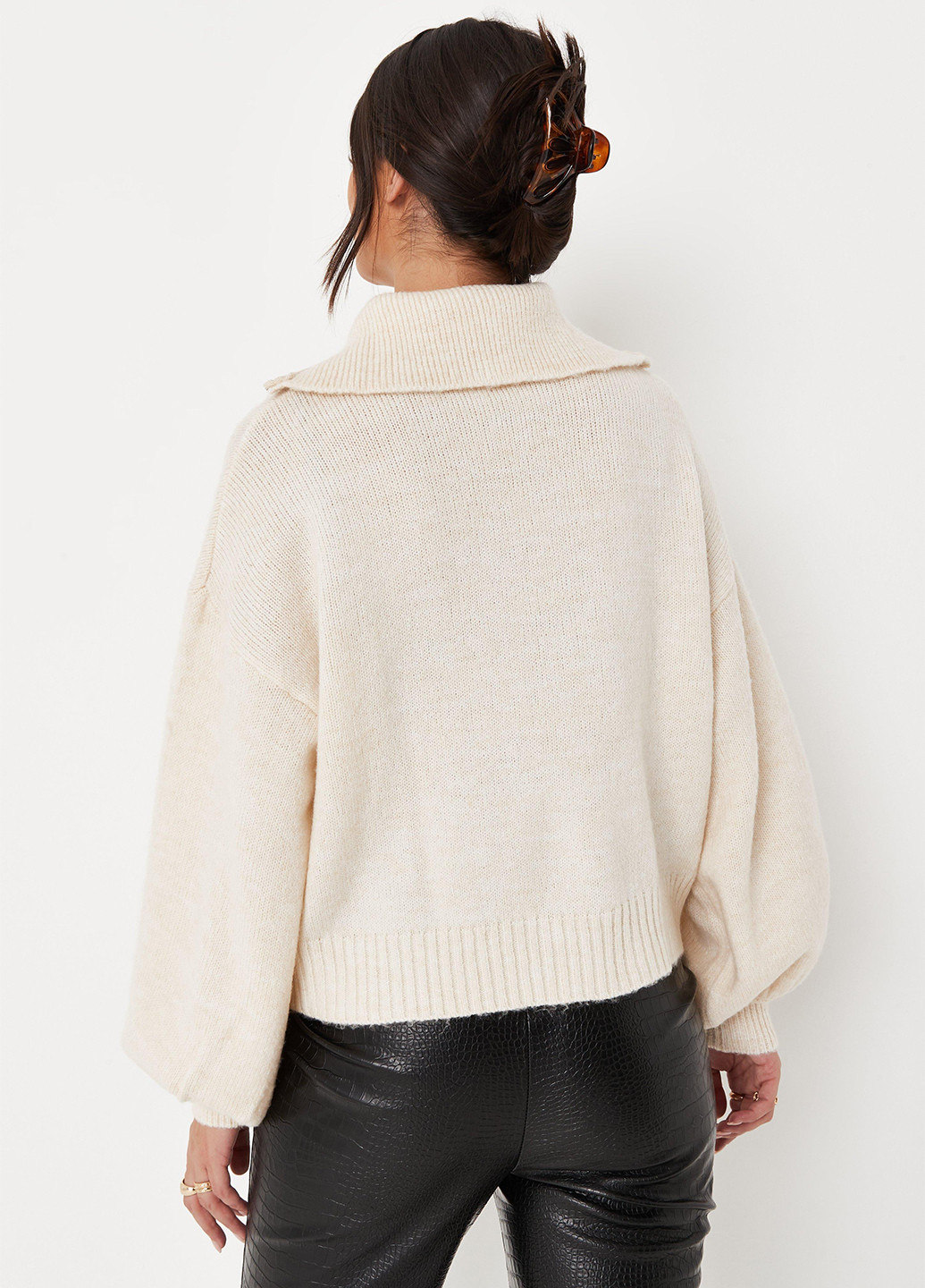 Молочный демисезонный пуловер пуловер Missguided