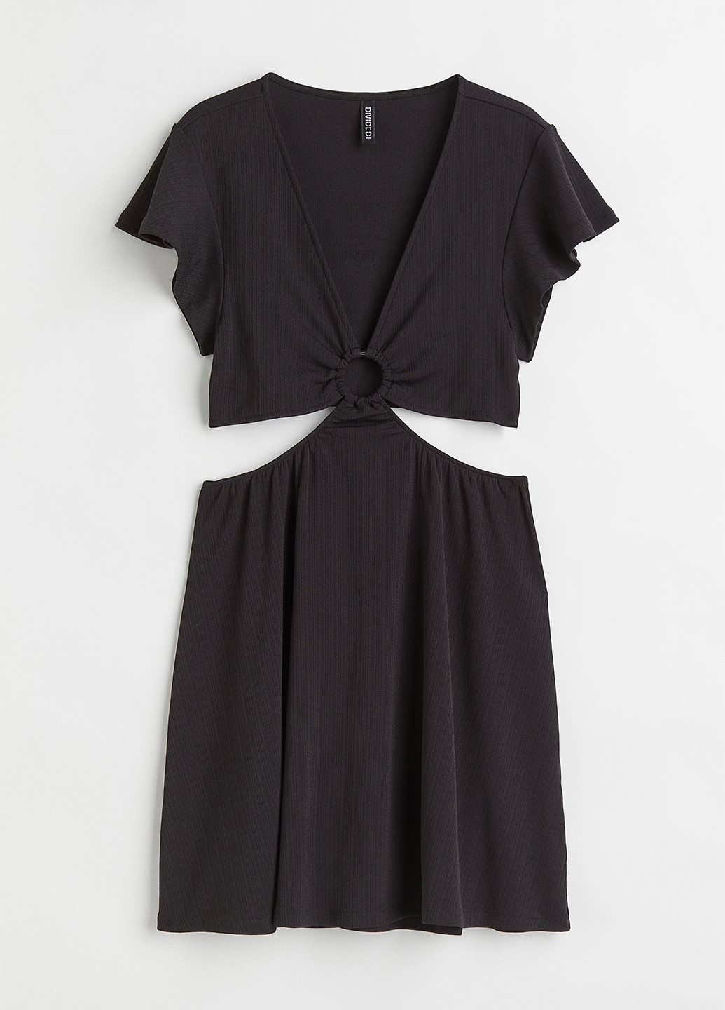 Чорна кежуал сукня кльош H&M однотонна