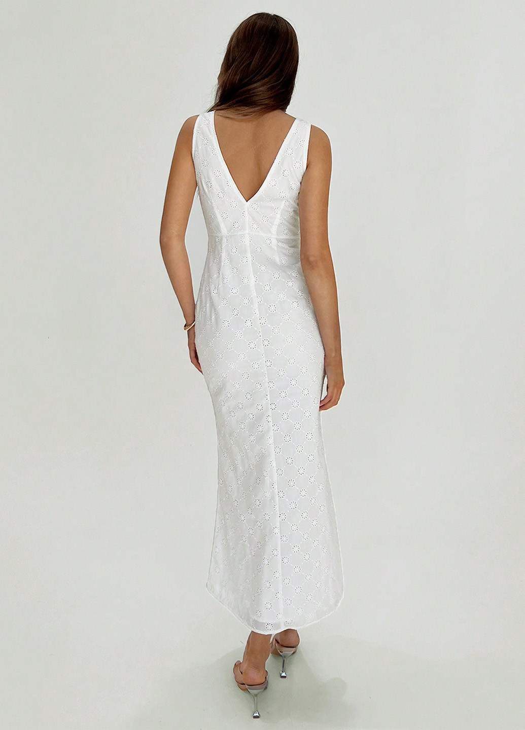 Білий кежуал сукня годе SHEIN однотонна