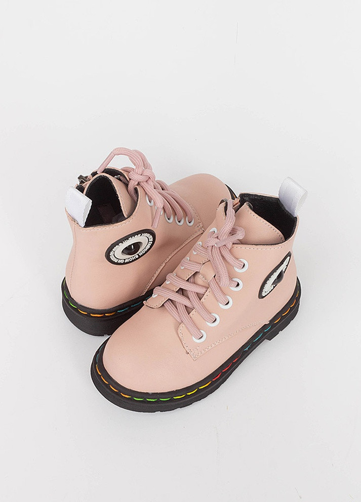 Розовые спортивные осенние ботинки на девочку 103-802i Erra