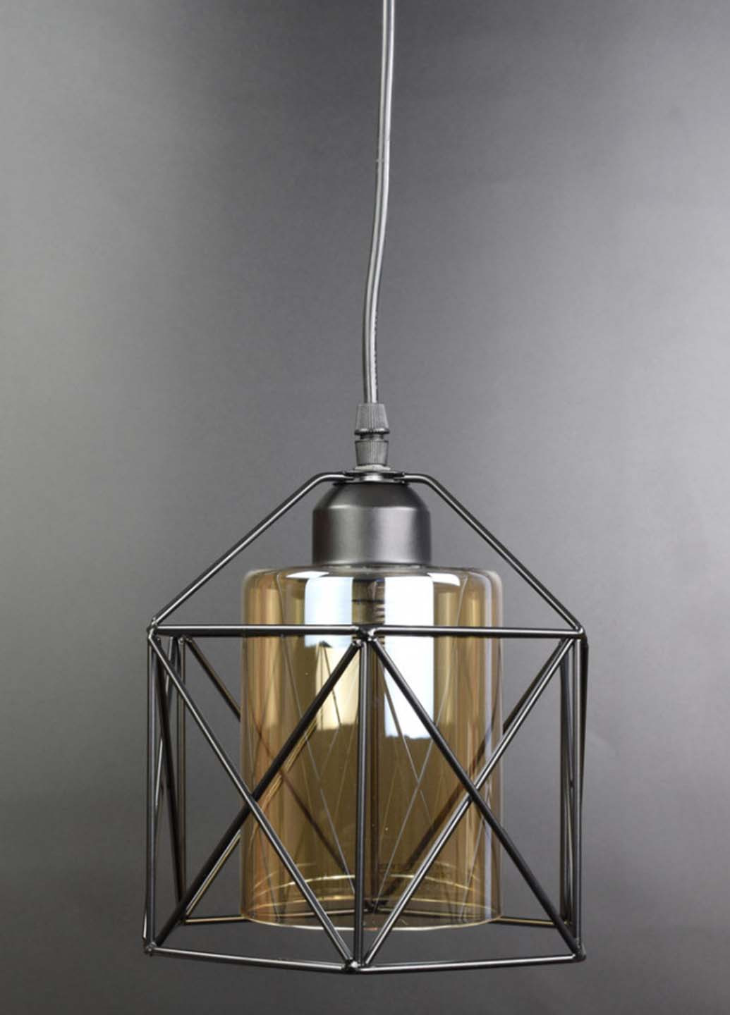 Люстра потолочная подвесная в стиле LOFT (лофт) 11770/1-br Черный 25х16х19 см. Handmade (234538238)