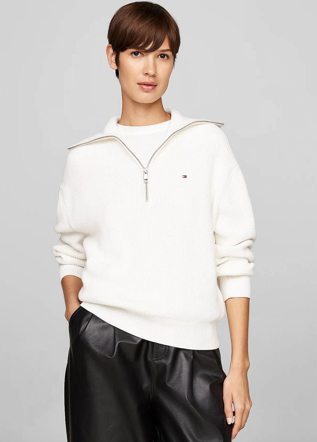 Білий зимовий светр Tommy Hilfiger