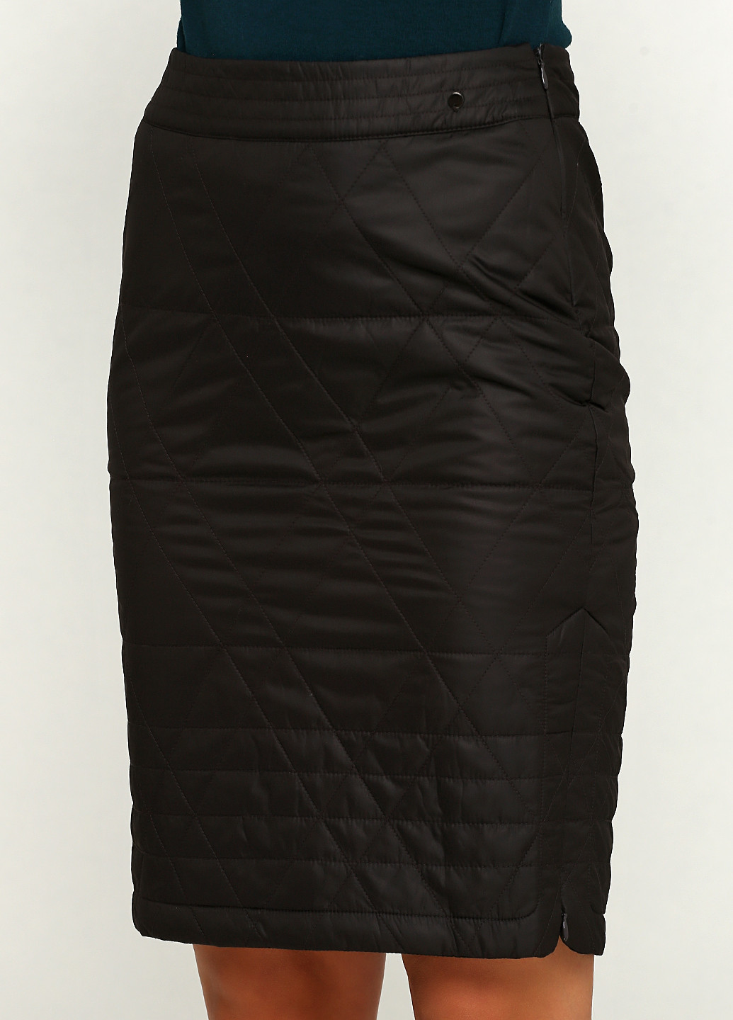 Темно-коричневая кэжуал однотонная юбка Finn Flare карандаш