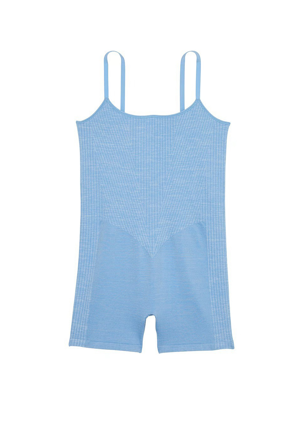 Комбинезон Victoria's Secret комбинезон-шорты однотонный голубой спортивный полиамид, трикотаж