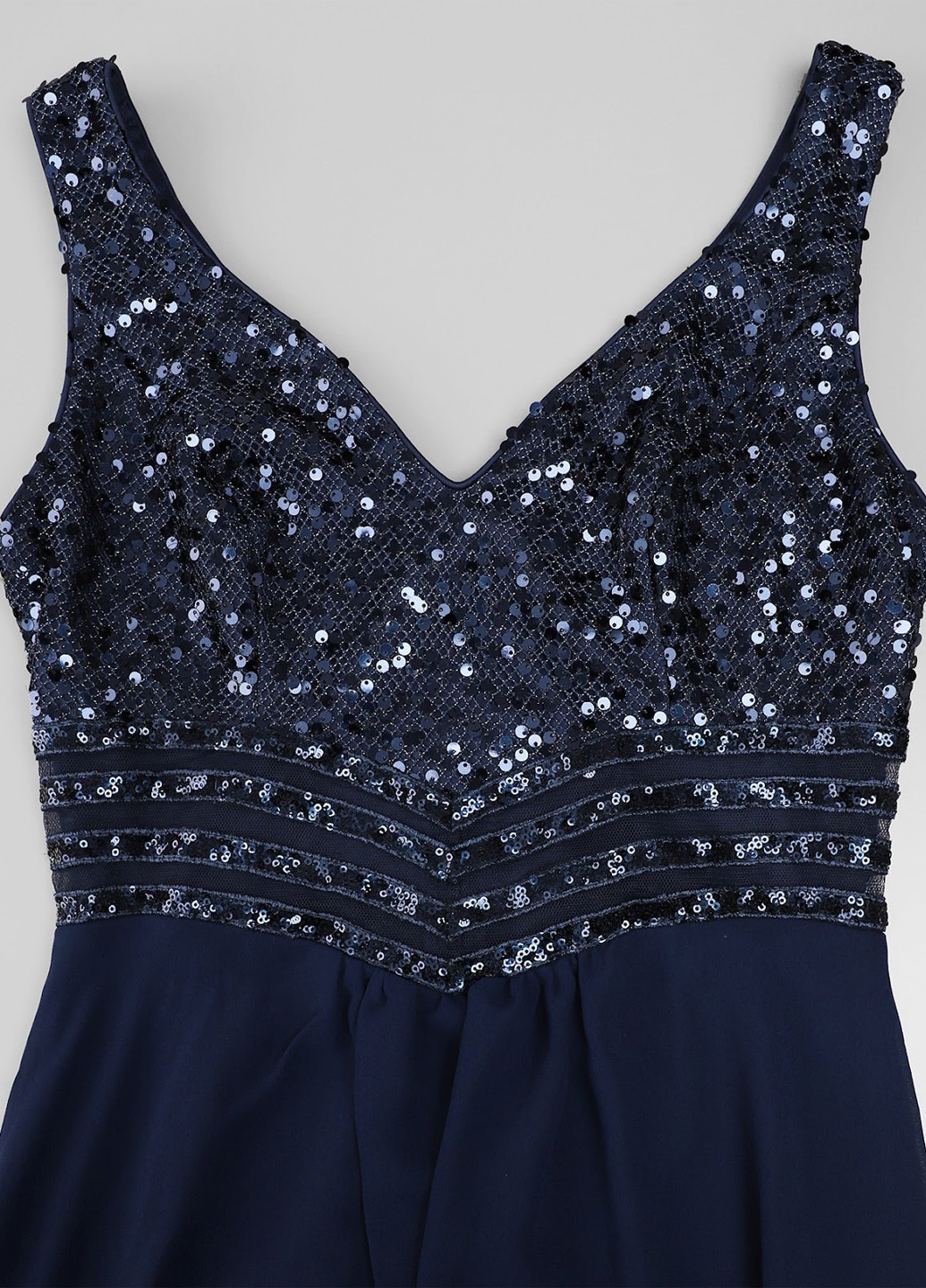 Темно-синя вечірня сукня а-силует SHEIN однотонна