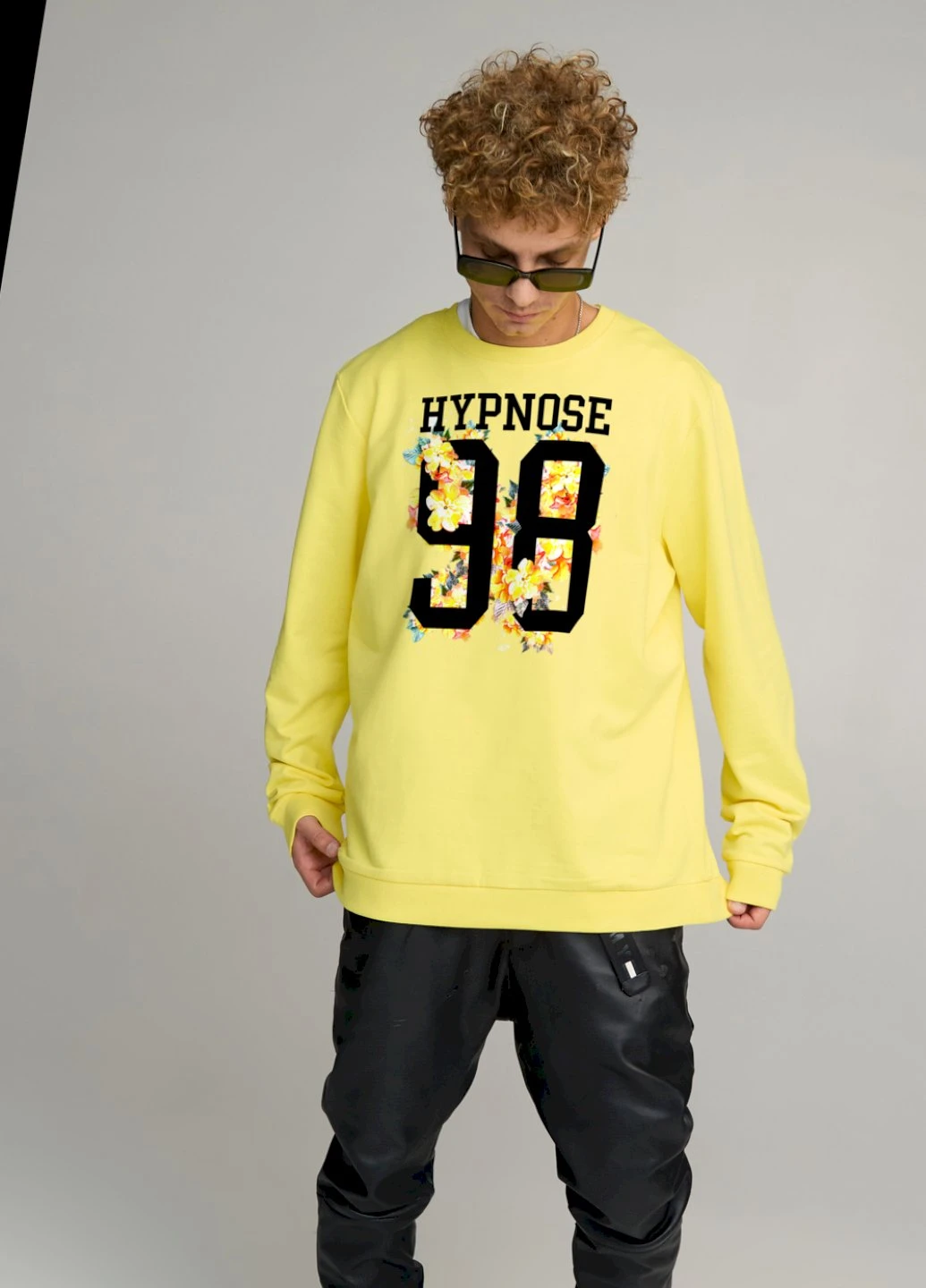 Жовтий свитшот мужской oversize /no flis/ YAPPI малюнок (254557530)