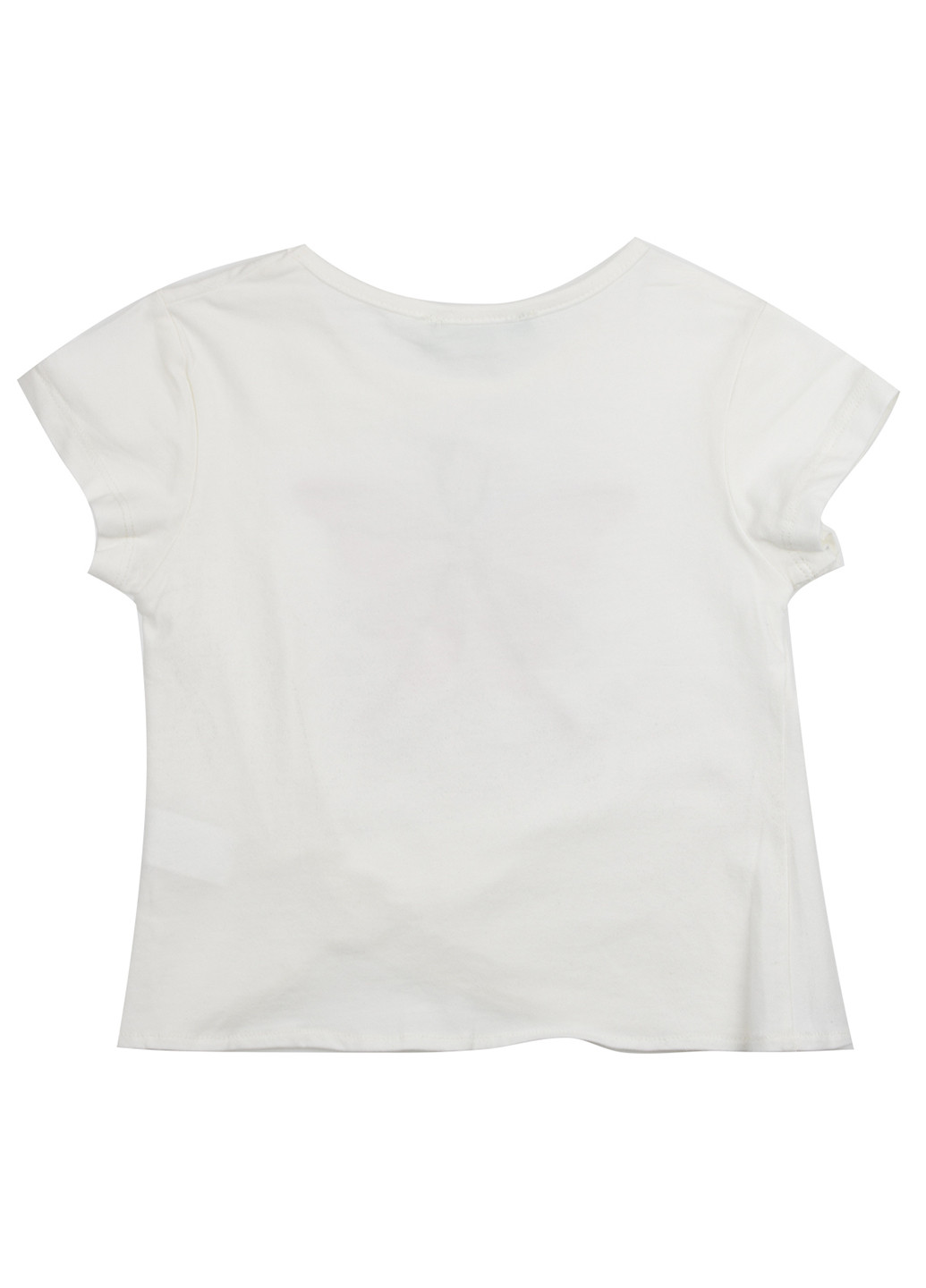 Белая летняя футболка с коротким рукавом Cichlid