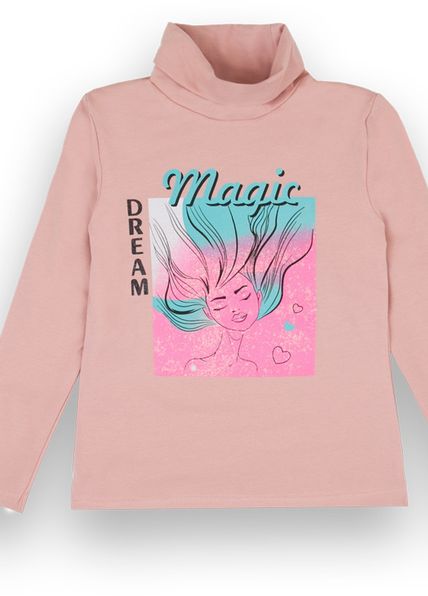 Персиковий зимовий дитячий светр для дівчинки * magic * Габби