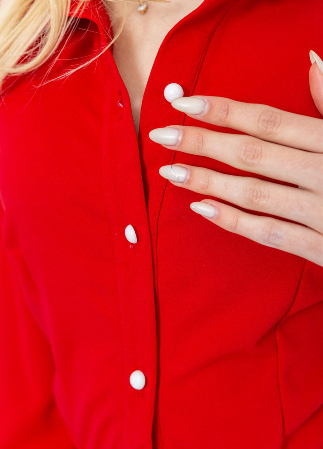 Червона кежуал сукня сорочка Ager однотонна