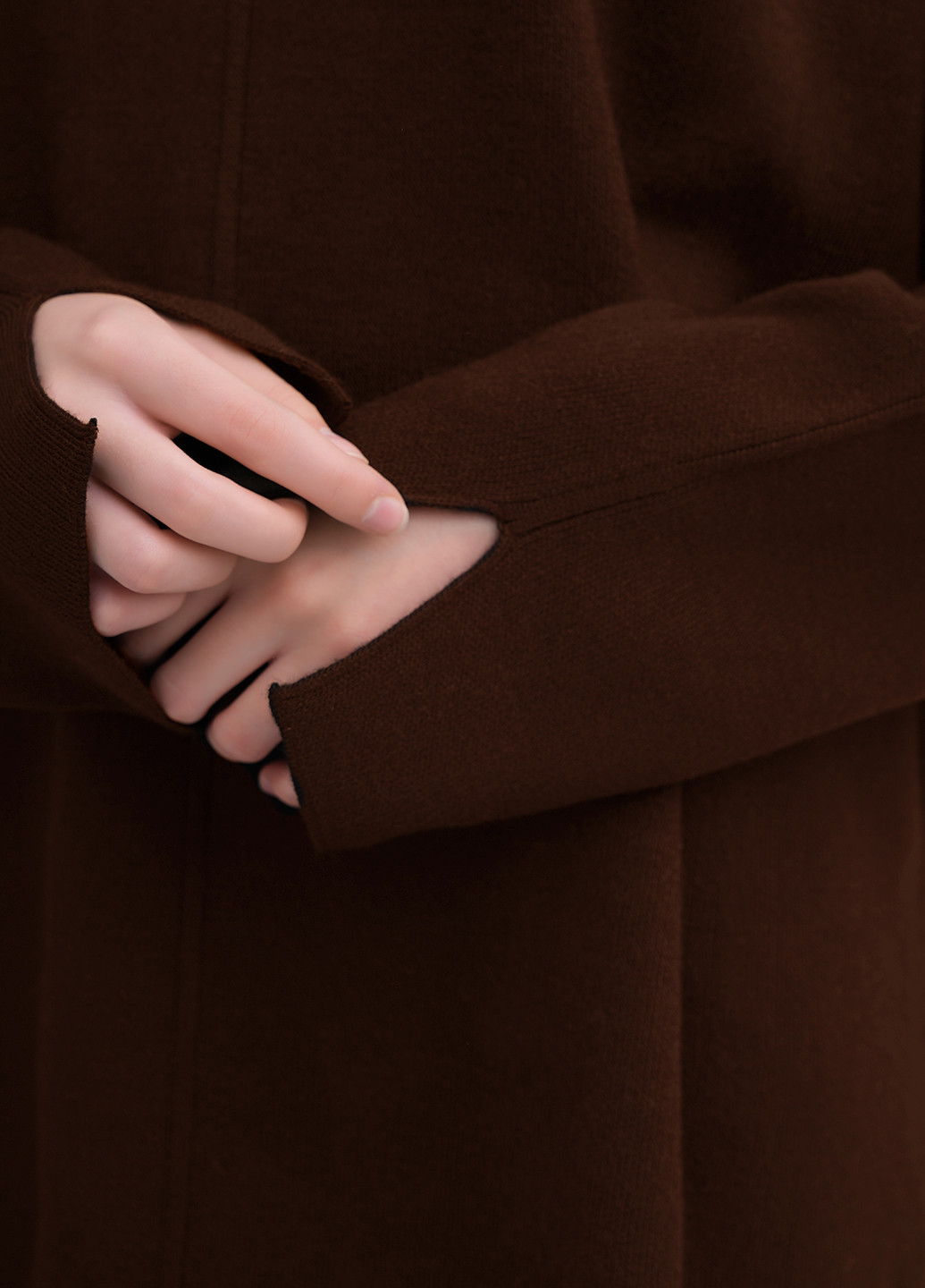 Коричневый демисезонный свитер EQUILIBRI