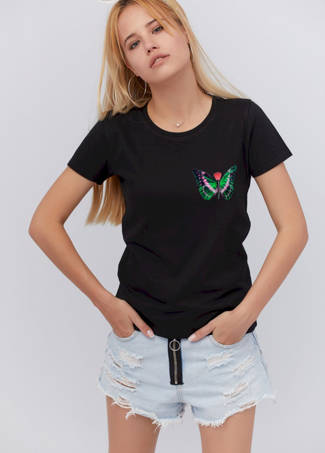 Футболка женская Basic YAPPI - (253384797)