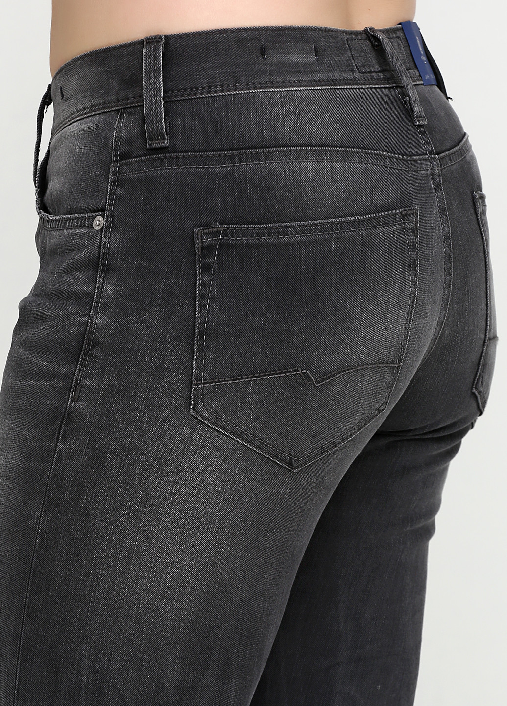 Темно-серые демисезонные прямые джинсы Bogner