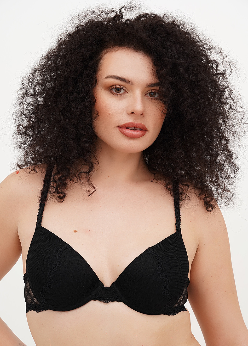 Чорний бюстгальтер Sambario з кісточками поліамід