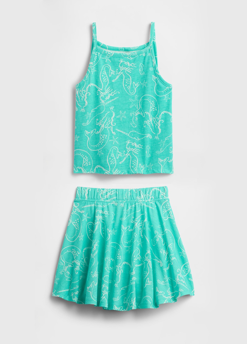 Зелений літній комплект (майка, спідниця) Gap