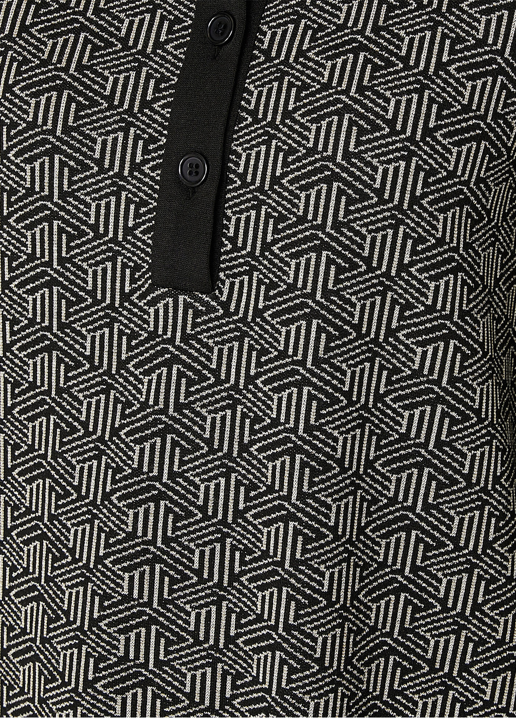 Черное кэжуал платье KOTON с геометрическим узором